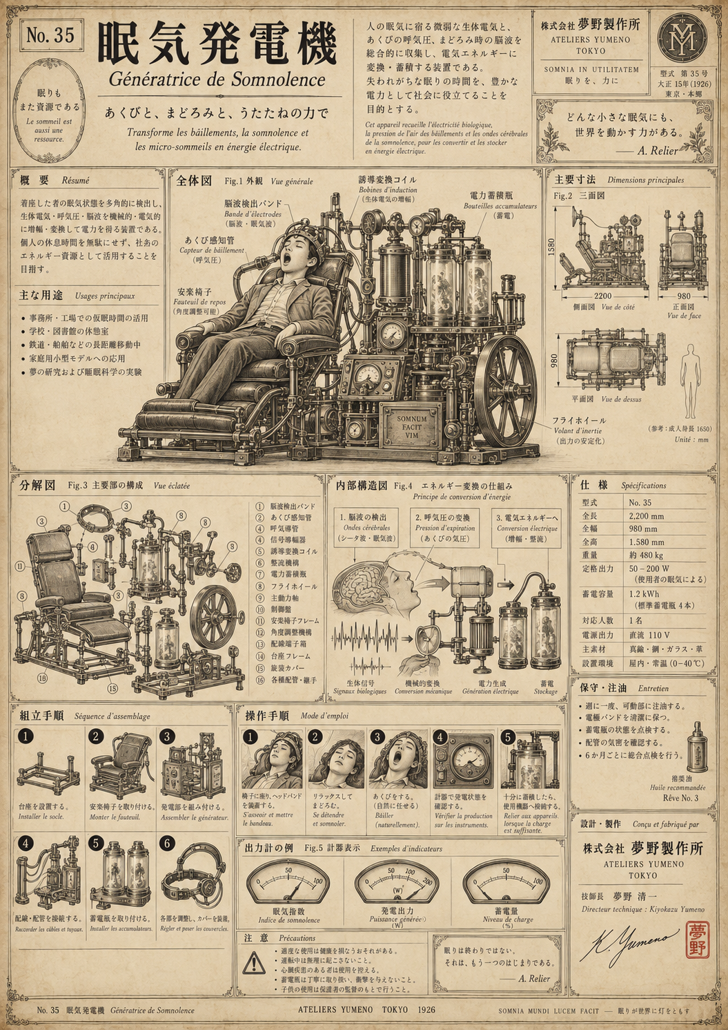 眠気発電機