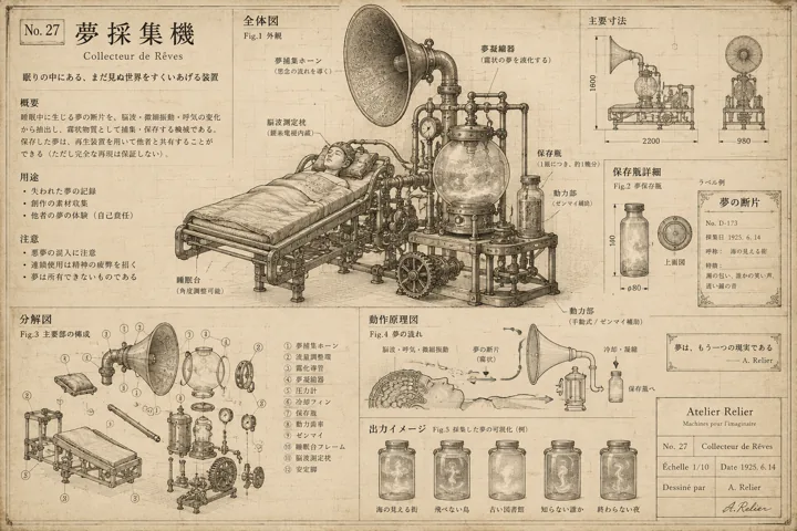 夢採集機 設計図