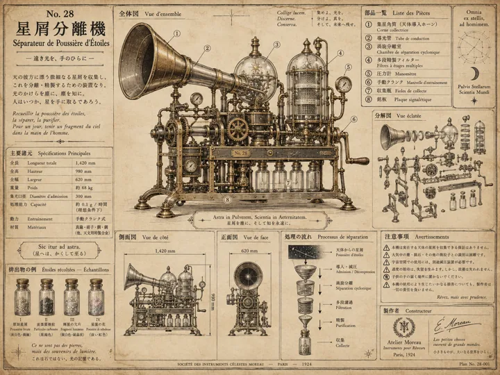 星屑分離機 設計図