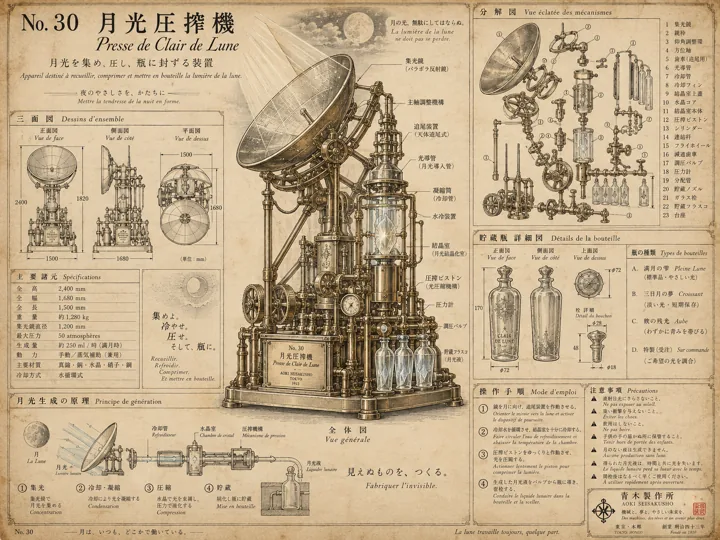 月光圧搾機 設計図