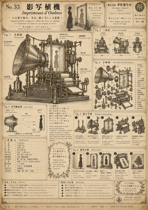 影写植機 設計図